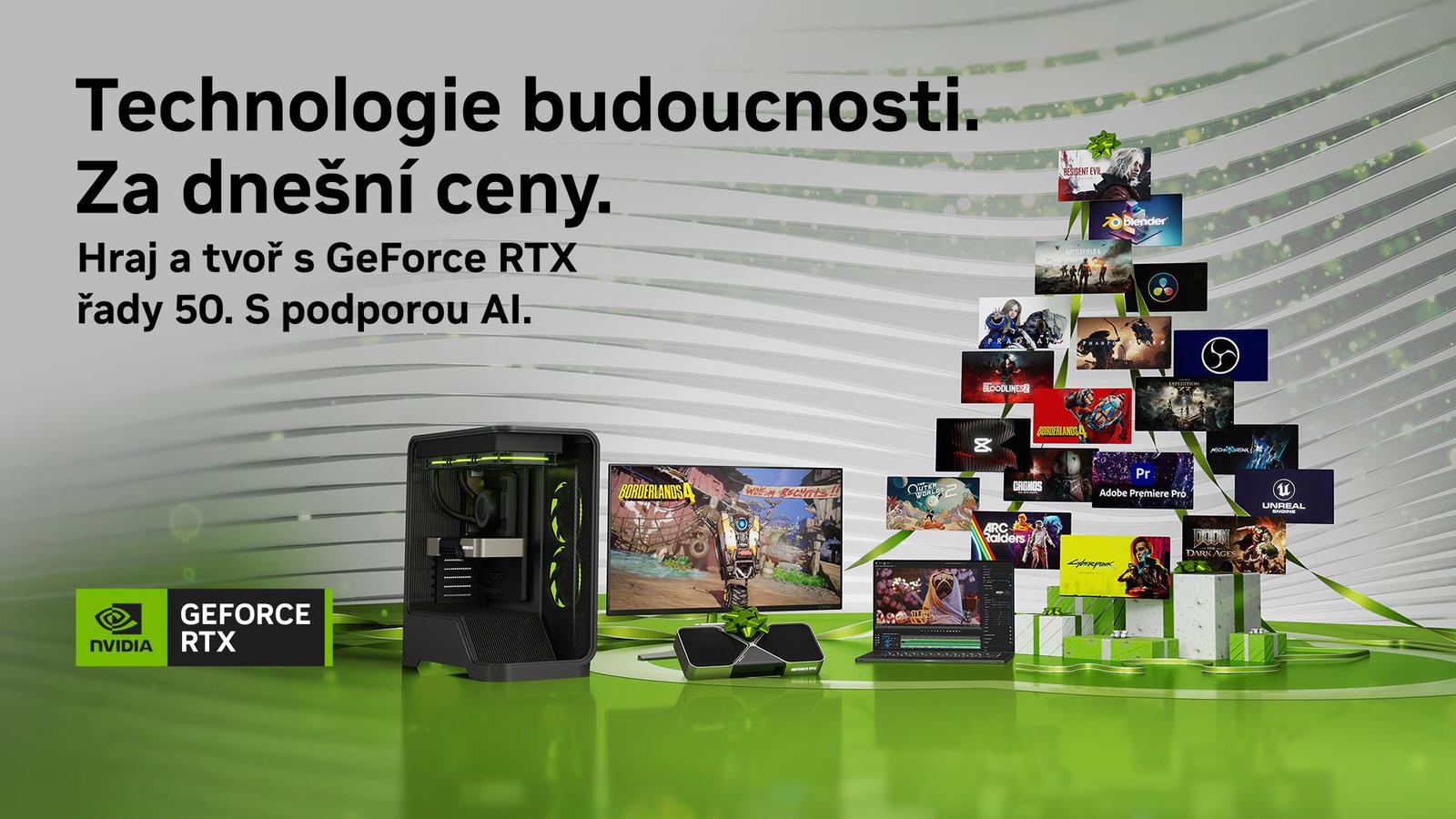 Vyšší level zábavy i kreativity. Co přinášejí grafické karty GIGABYTE GeForce RTX 50 hráčům a tvůrcům