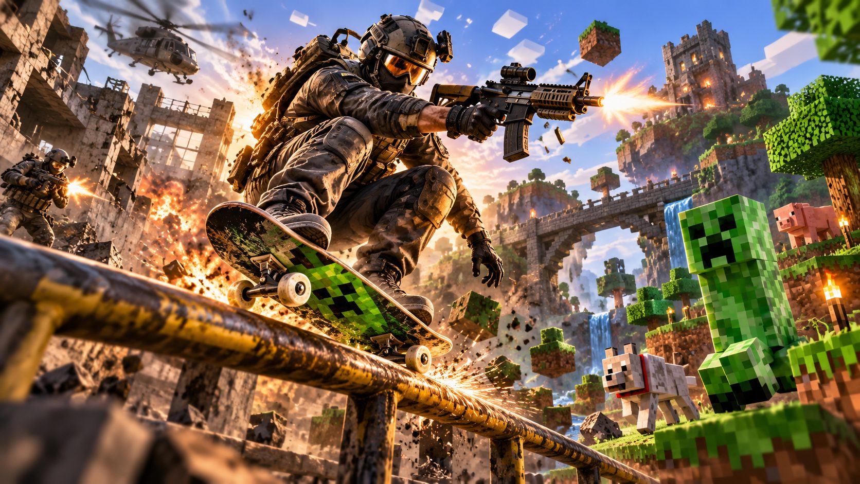 AI Modování her nabírá na obrátkách. Přichází Modern Warfare: Pro Skater