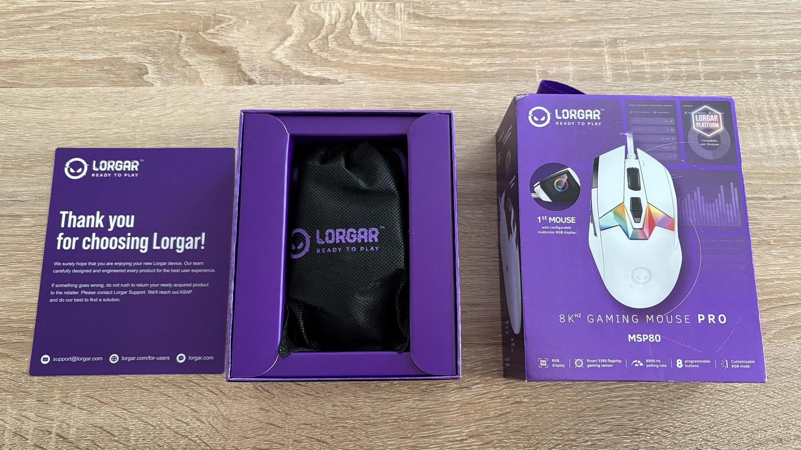 Lorgar MSP80 - recenzujeme gamingovou myš se senzorem PixArt PAW3395