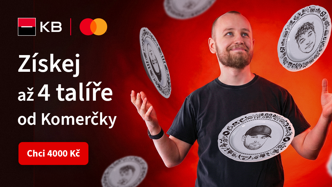 Komerční banka spouští herní soutěž Comerch. Hráči mohou vyhrát limitovaný merch Agraela a dalších českých streamerů a získat bonus až 4000 Kč