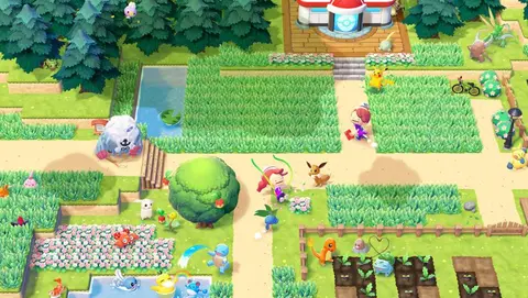 Hráči v Pokémon Pokopia staví Kanto. Fanoušci tvoří region z Red and Blue