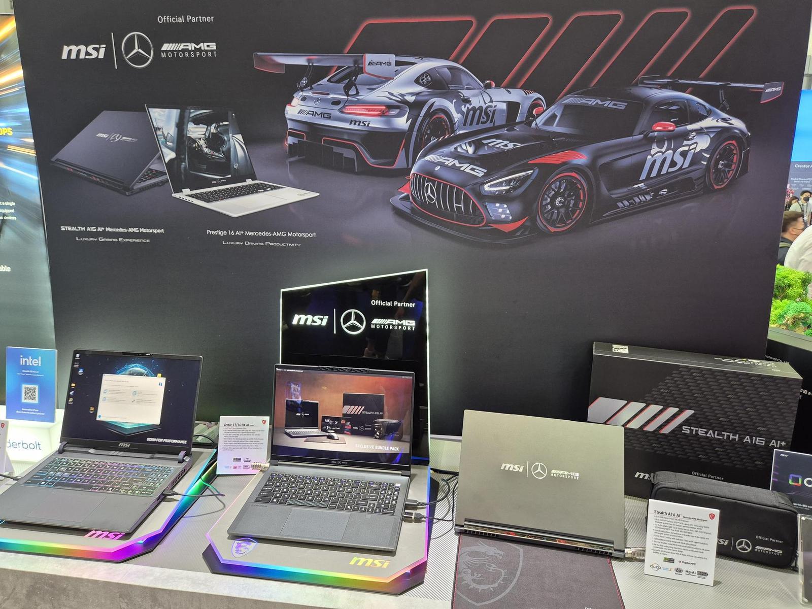 MSI přivezlo na Computex unikátní notebooky a dvě verze handheldu Claw