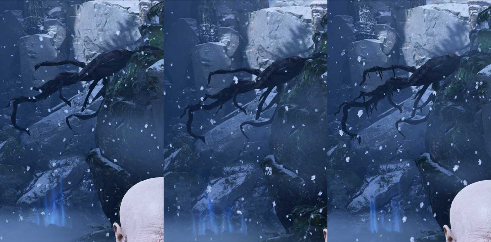 Porovnání kvality modelů - zleva původní, vysoká, ultra