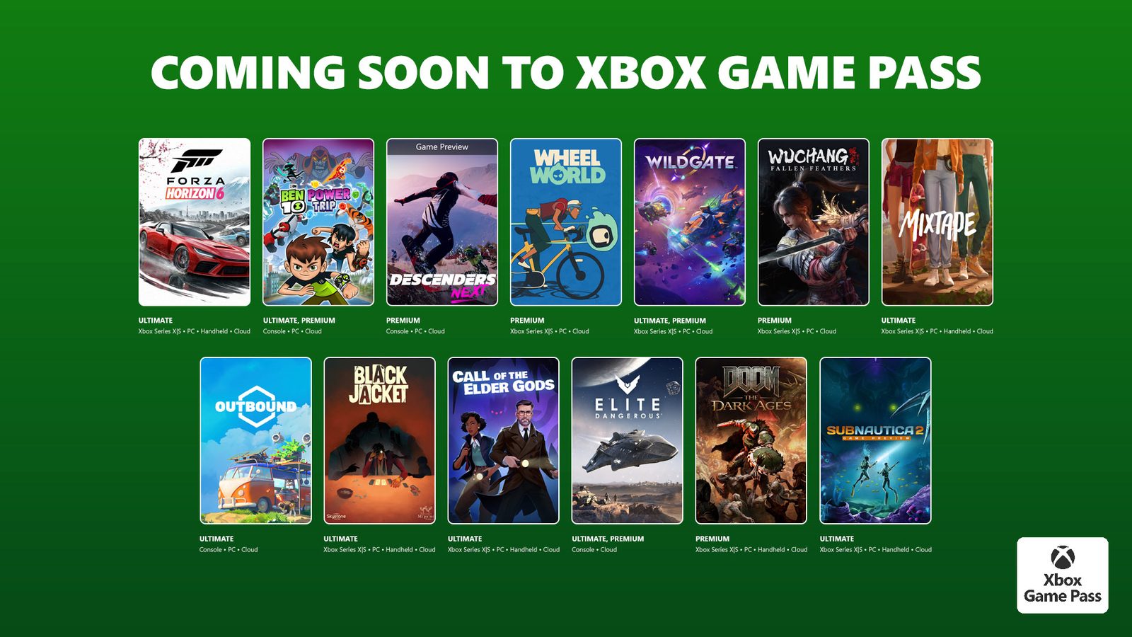 Microsoft představil květnové novinky v Game Passu